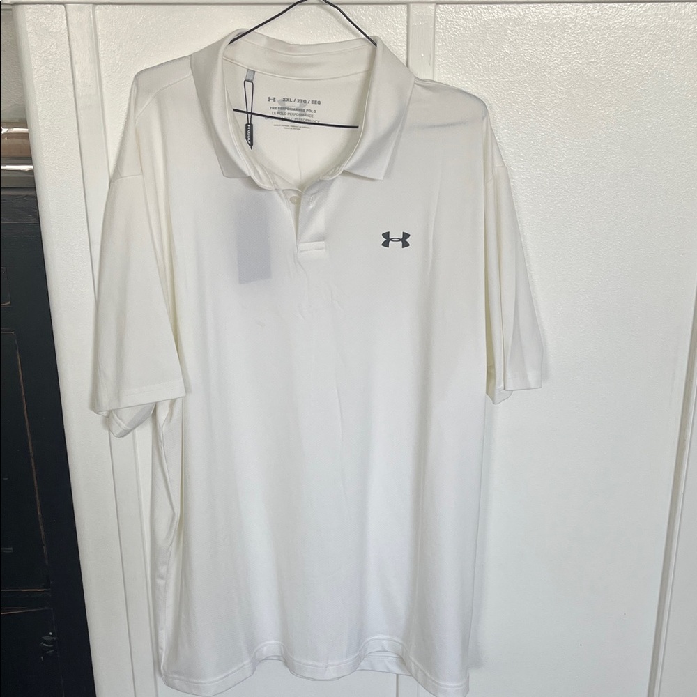 Under Armour Men's Classic White Polox